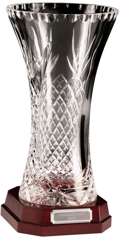 LINDISFARNE ST THEODORE CRYSTAL VASE WITH BASE (CR22530A)