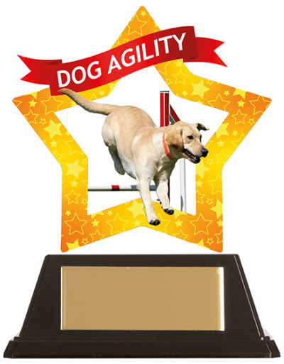 MINI-STAR DOG AGILITY ACRYLIC PLAQUE (AC19652A)
