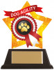MINI-STAR DOG PAW ACRYLIC PLAQUE (AC19651A)