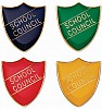 METAL SHIELD PIN BADGES - SCHOOL COUNCIL (SB16110X)