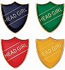 METAL SHIELD PIN BADGES - HEAD GIRL (SB16106X)