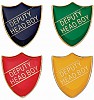 METAL SHIELD PIN BADGES - DEPUTY HEAD BOY (SB16103X)